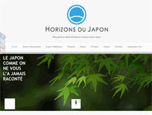 Tablet Screenshot of horizonsdujapon.com